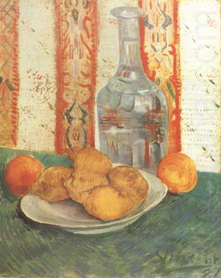 Vincent Van Gogh Still life with Decanter and Lemons on a Plate (nn04) china oil painting image